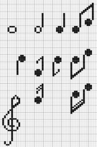 Intarsia Designs: Music Notes | The Knitting Site