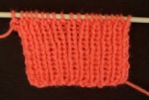 Ribbing k1 p1